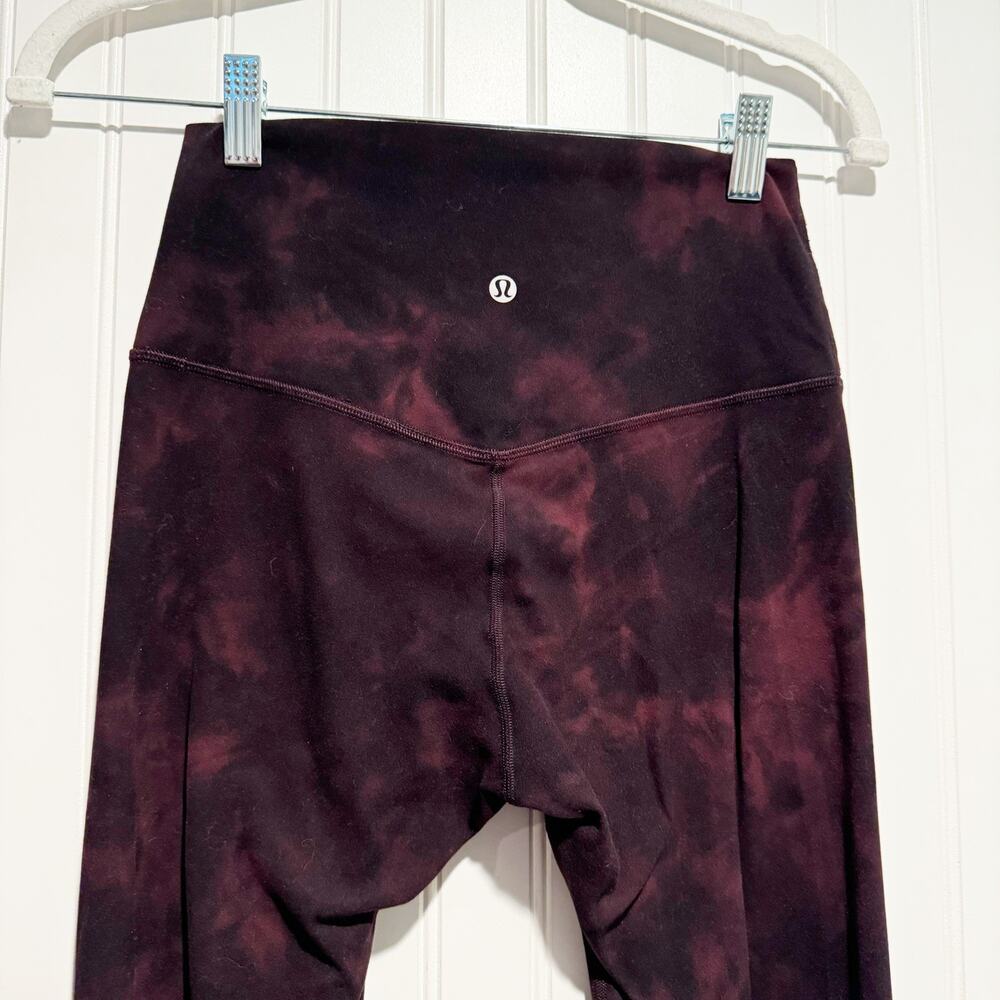 Lululemon Set Align Tank Align Pant Nulu Diamond Dye Cassis Size 6 - Picture 11 of 12